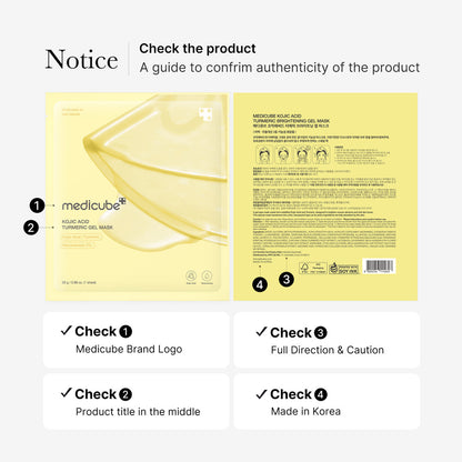 Medicube Kojic Acid Turmeric Brightening Gel Mask