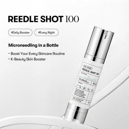 Skincare product labeled 'REEDLE SHOT 100' on a white background