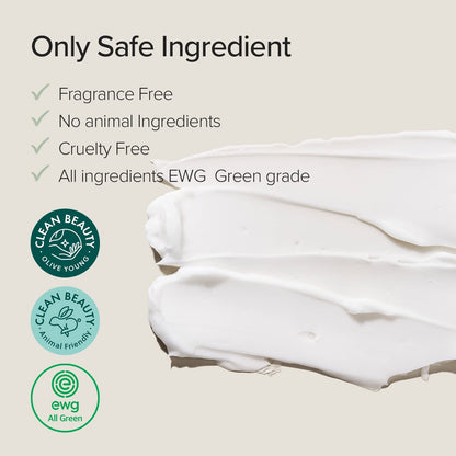 Product with safety certification logos and text on a beige background