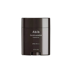 Black container of Abib Quick sunstick on a white background