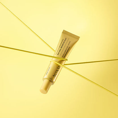 Skincare tube on a yellow background