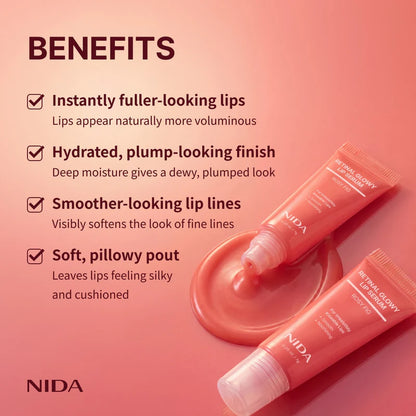 NIDA Retinal Glowy Lip Serum - Rosy Fig 7g