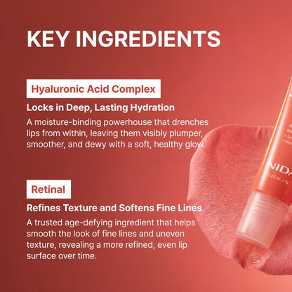 NIDA Retinal Glowy Lip Serum - Rosy Fig 7g
