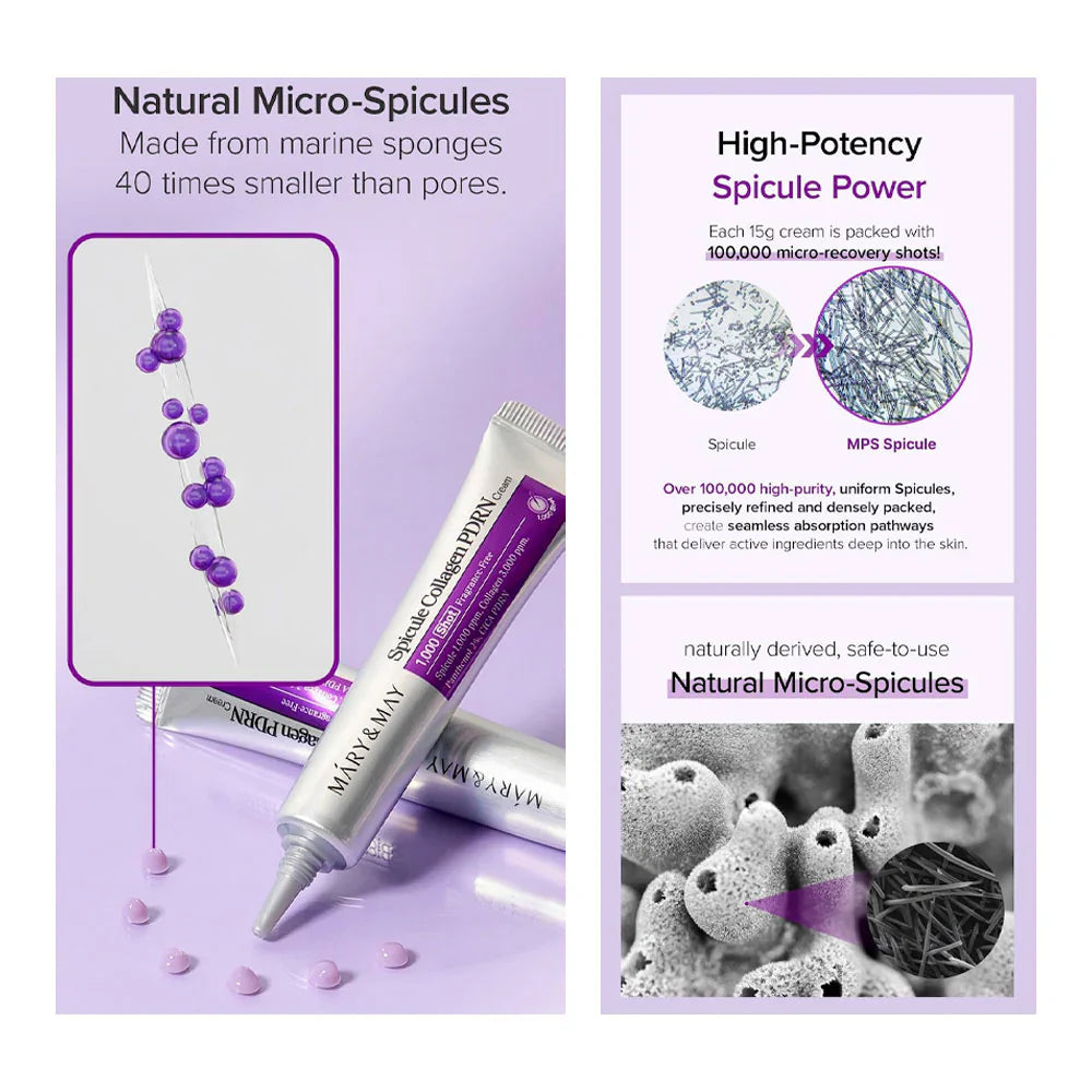 Mary & May Spicule Collagen PDRN Cream 15g