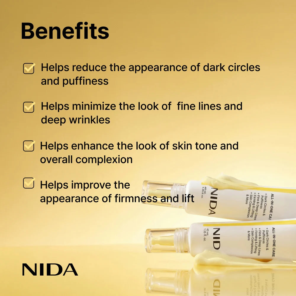 NIDA Cream & Eye Cream Duo | Starter Kit for Firmer, Younger-Looking Skin