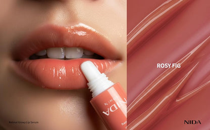 NIDA Retinal Glowy Lip Serum - Rosy Fig 7g